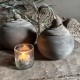 Set van 2 houten potjes